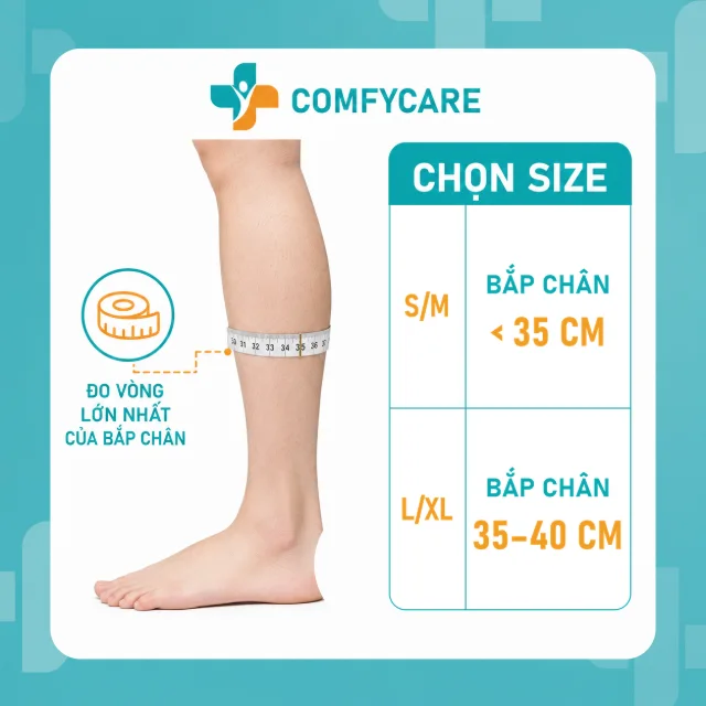 Hướng dẫn chọn size Tất Ống Chân C1