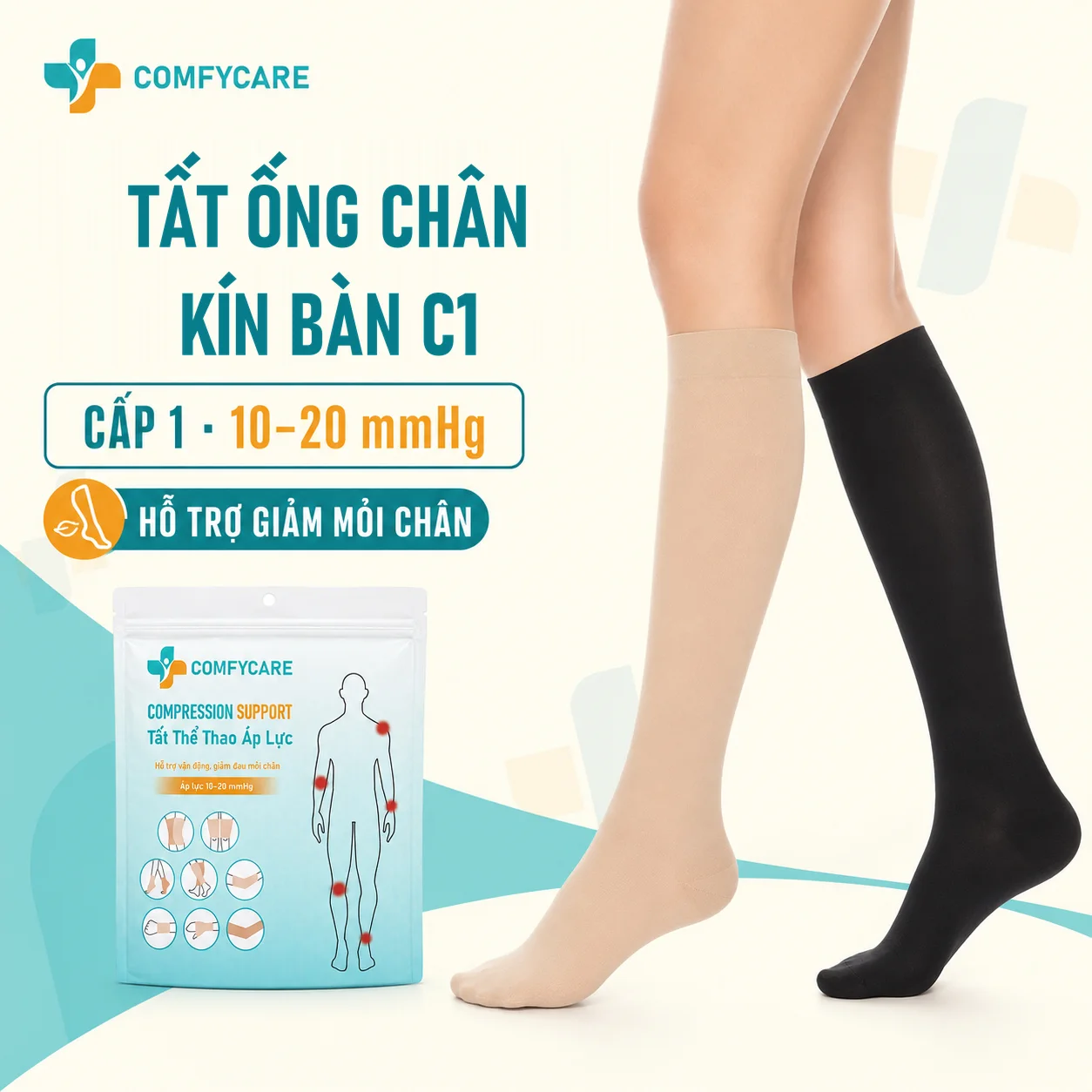 Tất Ống Chân Kín Bàn C1 – ảnh 1/9