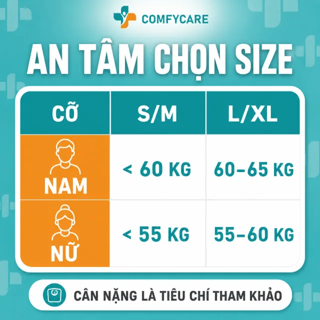 Hướng dẫn chọn size Tất Ống Chân Kín Bàn C1