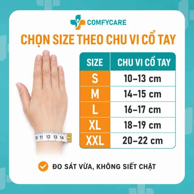 Hướng dẫn chọn size Găng Tay Cấp 2